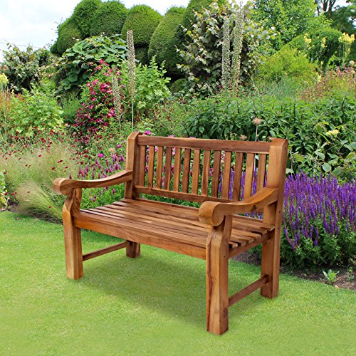 Trueshopping Kingsbridge Gartenbank aus massivem Teakholz - 3