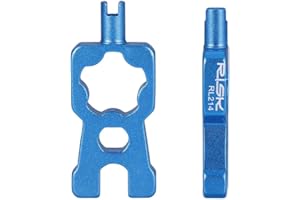 AUTOZOCO Herramienta para Válvula De Bicicleta, Llave para Quitar Valvula Schrader, Llave para Quitar Presta, Herramienta De Instalación De Válvula De Neumático, Pieza de neumático 4 en 1