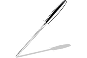 INTIRILIFE Afilador de Cuchillas de afilar de Plata - Afilador Manual de Acero Inoxidable para afilar profesionalmente - para Cuchillos, Cuchillas, Tijeras