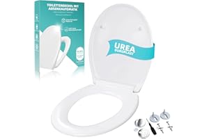 SYWBBS Abattant WC avec Frein de Chute, Cuvette Toilette Premium Forme O, Cuvette WC en Résine UF Antibactérienne et Inrayable, Abattant WC Clipsable, Lunette de Toilette Blanche Universelle, Ne Jaunit Pas