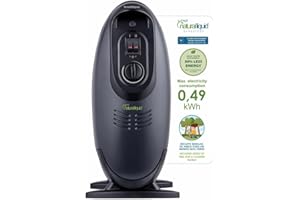 Bastilipo - Mini radiatore a bassissimo consumo energetico, con H2O liquida naturale, 0,49 Kwh, MR-ECOFLUID-9