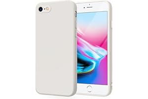 Wanme Etui do iPhone SE 3/2 (model 2022/2020), iPhone 8/7, ultracienkie, miękkie etui z płynnego silikonu, pełne etui ochronne na telefon komórkowy do iPhone 8/7/SE (mleczno-białe)
