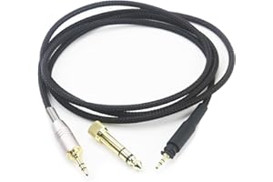 ABLET Zamienny kabel audio kompatybilny z Shure SRH940 SRH840 SRH750 SRH440 SRH840A SRH440A, kompatybilny ze słuchawkami Philips SHP8900 SHP9000, 2 m