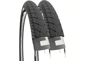 ECOVELO 2 Copertoni 24 X 1.75 Pneus Noirs de vélo 24 x 1,75 (47-507) Adulte Unisexe, Taille Unique