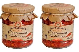 Crema di Peperoncino Tritato Calabrese - 2 Confezioni da 180g Delizie di Calabria
