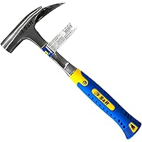 S&R Latthammer 600 g mit Fiberglasstiel, magnetischer Nagelhalter, geschmiedeter Edelstahl C50, rutschfester Griff
