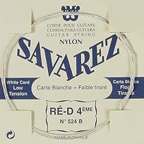 Savarez Corde Guitare Classique Traditional Concert 524R - Corde Ré4 Standard - Pour Série 520