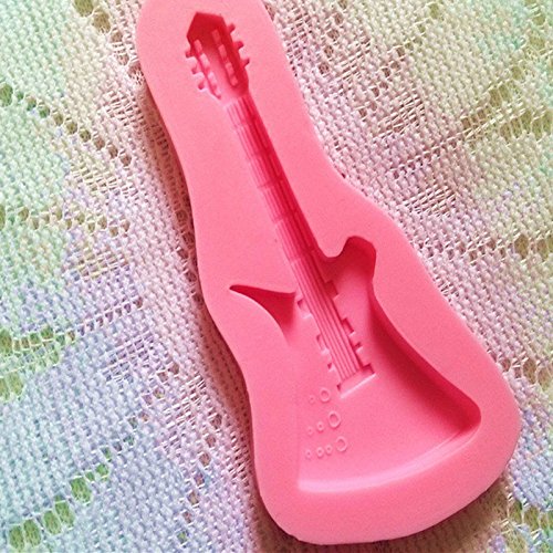 CAOLATOR Silikon Backform 3D Mini Musikinstrumente Gitarre Form Kuchen Form Werkzeug Silikon Form Handgefertigte Form - 9