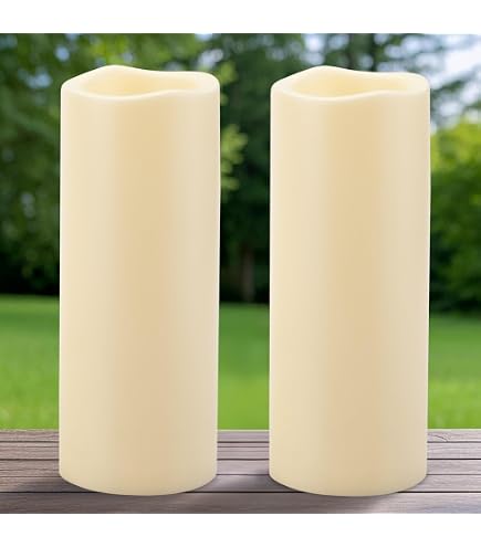 6 Bougies LED Hautes 24,5cm - Effet Cire Goutte à Goutte, Télécommande, Minuterie