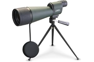 BARSKA Benchmark - Alcance de detección Recto Impermeable con Alta Potencia de Zoom, Enfoque de Objetivo, Funda de Transporte y trípode para Caza, Caza y Tiro al Blanco