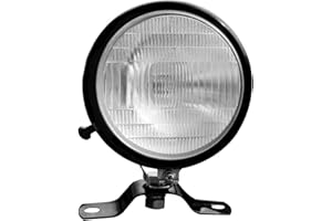 Bajato Phare de travail universel pour tracteur Noir 12 V avec interrupteur Feu directionnel/de stationnement adapté pour tracteur Massey Ferguson 1000 1200 100 200 26