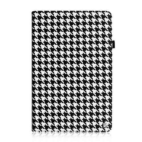 Fintie Schutzhülle Flip Case mit Stylus Halterung für Microsoft Surface RT/Surface 2 26,9 cm nicht kompatibel mit Windows 8 Pro – – ZG-Houndstooth Schwarz Surface 2 / Surface RT - 2