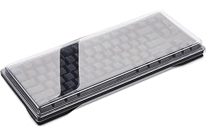 Decksaver Cover for Wooting 80HE - Super-Durable Polycarbonate Protective lid in Patented Smoked Clear Colour, Made in The UK