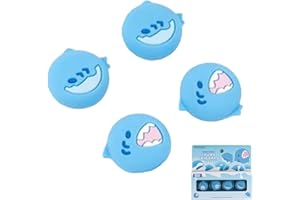 PRYSM GAMING Geekshare Shark Thumb Grips Compatible with the Nintendo Switch Joy-Cons OLED and Switch Lite Silicone Protective Covers - 4 Pack