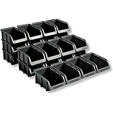 h&uuml;nersdorff 24 Stackable Boxes Size 2 Unbreakable Polypropylene (PP)