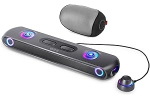 OXS Thunder Pro+ Barra de Sonido para Juegos con Altavoz Satellite Inalámbrico, Sistema de Sonido Envolvente 7.1.2 Dolby Atmos, Woofer Incorporado, Personalización de Apps, Efectos RGB, 3 Modos Gamer