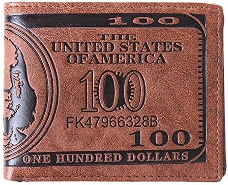 baido Dollar Wallet Leather Credit Card Wallet Holder of the Photo Wallet Bifold for Man