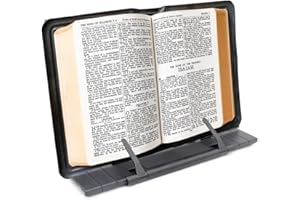 POWERKING Schreibtisch-Dokumentenhalter aus Metall, 7 verstellbare Positionen, Schwarz Schwarz