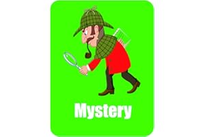 1STEP2DREAM Mystery Genre Book Spine Labels for Classroom Library,Kids' Book Shelf | Teacher Supplies for Classroom Book Organization (Mystery)