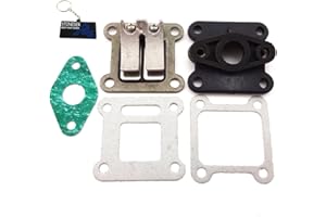 STONEDER Reed Valve + Inlet Manifold + Gaskets For 47cc 49cc Mini Moto ATV Dirt Bike Pocket Bike