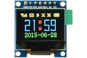 DollaTek 0.95 Zoll 7 Pin Bunte 65K SPI OLED Anzeigemodul SSD1331 96x64 Auflösung Für 51 STM32 Arduino