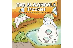 The Bloomfolk Spookies: Halloween Coloring Book for Adults and Teens Featuring Cozy Characters and Spooky Scenes