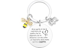 Gishnia Regalo Regali Maestre Fine Anno,Portachiavi Maestre,Regali di Natale per Maestre,Regalo Maestre Natale,Regalo per Insegnante di Ruolo,Idee Regalo Insegnanti Personalizzati Regalo Maestra