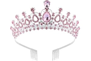 DECENTRALAND Crystal Rhinestones Wedding Tiara with Comb for Bridal Wedding Princess Queen Coronation Birthday Party Silver Crown Girl and Women Carnival Party Holiday Celebration for Adults