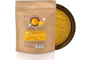 LA BRIGADE DES EPICES La Brigade des Épices - Curry Madras à la Coco - Curry doux jaune en poudre - Made in France - Grand Sachet 250g
