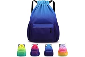 Sarmeley Drawstring Backpack Bags, Printed Drawstring Gym Bag for Men Women Girls Boys, Large Drawstring Bags Waterproof Swimming Bag Draw String Bag for Shopping Sport Travel