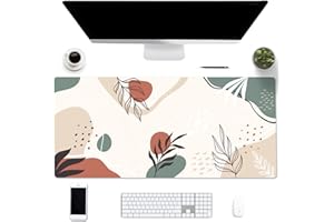 EPriakotu Sous-main Bureau en cuir PU, 90 x 40cm double côté Tapis de bureau, imperméable Tapis de Clavier et Souris, Pad Écriture, pour Bureau/Maison/Gaming