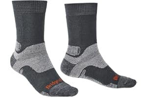Bridgedale HIKE All Season Men's Merino Comfort Boot Socks Wool Fusion Technology Anti Shock Cushioning All Year Round Trekking Walking Comfort Durability Moisture Control Dry Warm Comfortable Feet