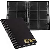 Münzkartonhalter-Alben – 60 Taschen Münzaufbewahrungsbücher für 2 x 2 Zoll Coin Flips Collection Supplies CS36