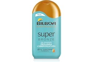 Bilboa, Superbronze-After-Creme, verstärkte Formel mit IdraBronze- und Betacarotin-Komplex, verlängert die Bräunung und befeuchtet die Haut, dermatologisch getestet - 200 ml