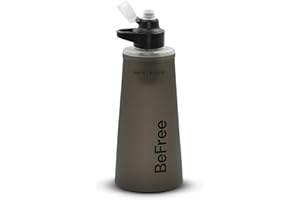 Katadyn BeFree AC 1,0L Noir - Filtre à eau Outdoor pour la survie et le backpacking, avec filtre à charbon actif et membrane EZ-Clean™ - Ultraléger, durable, robuste