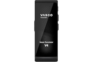 ‎VASCO ELECTRONICS Vasco Translator V4 Sprachübersetzer | Übersetzungsgerät | Übersetzt lebenslang gratis | 108 Sprachen | Spracheingabe und Sprachausgabe | Foto Übersetzer | Farbe: Black Onyx