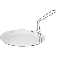 Amazon Brand - Solimo Triply Stainless Steel Tawa, 22 cm