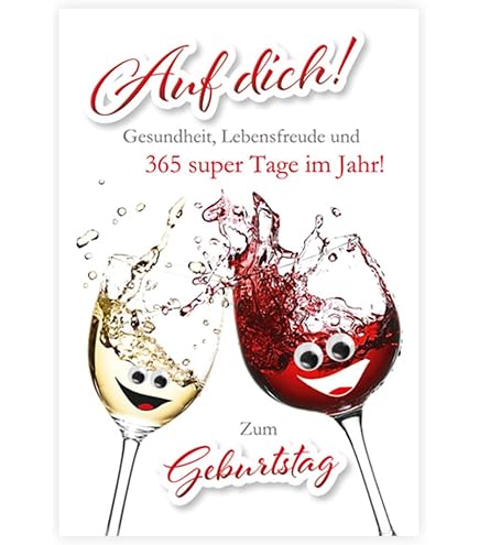 Geburtstagskarte Zum 90. – 'Sonnenschein Und Wein' Von Olivia Samuel, A5 (148x210 Mm), Hochglanz Mit Umschlag