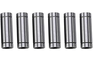 HILITAND 6pcs Roulements à Billes Linéaire LM8LUU Double Bague Scellée pour 8mm Rod 3D Imprimante CNC Pièces 8 * 15 * 45mm