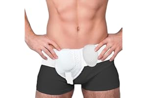 IKOPFLN Leistenbruch Gürtel I Leistenbruchgürtel für Männer I Leistenbruchband für Männer I Rückbildungsgürtel Nach Geburt I Nabelbruchbandage Herren I Flexibel und Anpassbar, 1 Stück