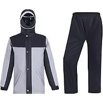 Giacca Antipioggia Uomo Impermeabile E Traspirante - Con Cappuccio Staccabile E Tasche - Foto 2