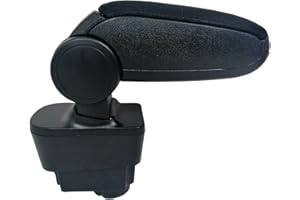 J/J Bracciolo Compatibile con Fiat Grande Punto '06 Fiat Linea da '07 Tessuto Nero con Vano Portaoggetti Bracciolo