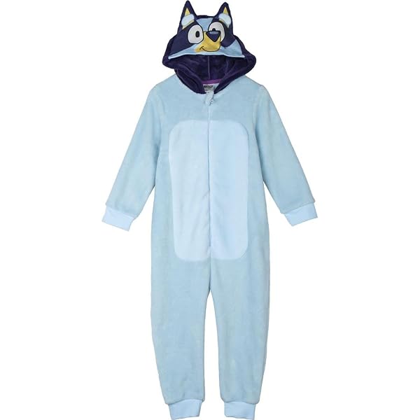 Grenouillère Femme Bluey - Pyjama Polaire Chilli - Capuche Avec Oreilles 3D - Officiel - 2