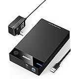 UGREEN Case Esterno Hard Disk SATA 3.5" 20TB, Case SSD SATA USB 3.0 con UASP 5Gbps per HDD SSD SATA I II III con Alimentatore