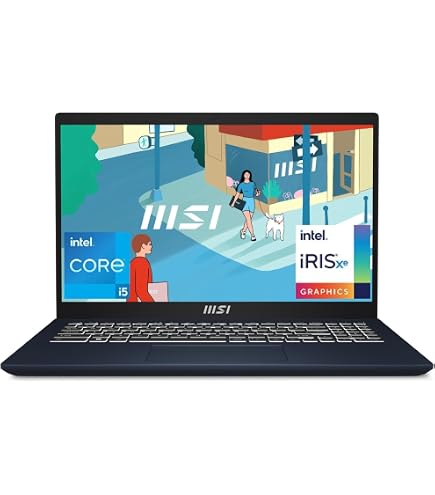 MSI Modern 15, Intel 13th Gen. i7-1355U, 40CM FHD 60Hz Laptop (8GB 