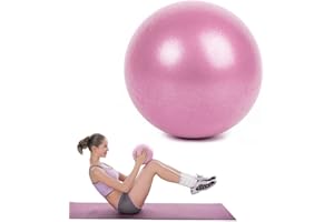 TSLRSA Pelota de Pilates de Yoga de 25 cm,Pelotas de Ejercicio Pequeñas, Mini Pelota de Pilates Suave Antideslizante para Gimnasio,pelota de pilates,Yoga, Masaje y Pilates en Casa（rosado）