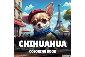 Chihuahua Coloring Book: 40 Easy and Fun Cute Chihuahua Dog Coloring Book For Kids & Adults, Perfect For Chihuahua Lovers