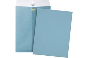 Mr. Pen - Lot de 18 enveloppes à fermoir, 22,9 x 30,5 cm, bleues, enveloppes kraft format lettre, enveloppes bleues, enveloppes de documents, enveloppes kraft à fermoir, enveloppes à fermeture gommée,