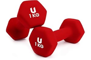 ‎UNYCOS unycos - Neopren Hanteln【2er-Sets, 1-10 kg】Kurzhanteln, Rutschfest für Damen und Männer, Anti-Roll-Design | Fitnessstudio, Krafttraining, Pilates, Gymnastik, Fitnessgeräte für Zuhause