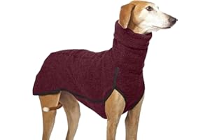 GJZJE Sweter dla psa, ciepły, lekki pulower kurtka, płaszcz piżamowy, jesienno-zimowe ubrania na zimną pogodę, kamizelka dla psa, sweter, bluza, wygodna elastyczna koszula z golfem dla małych, średnich i